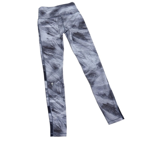 Ivivva by Lululemon Rythmic Tights Leggings Zig Zag Mesh Panels Size 10 - Picture 3 of 8